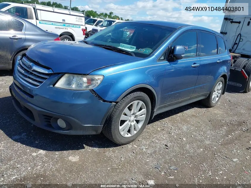 2008 Subaru Tribeca Base 5-Passenger VIN: 4S4WX91D484403801 Lot: 45368739