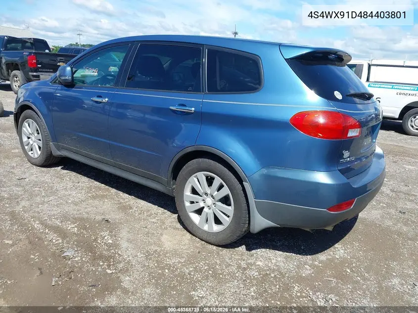2008 Subaru Tribeca Base 5-Passenger VIN: 4S4WX91D484403801 Lot: 45368739