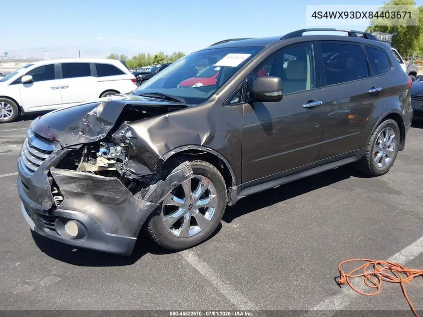 2008 Subaru Tribeca Limited 5-Passenger VIN: 4S4WX93DX84403671 Lot: 45522670