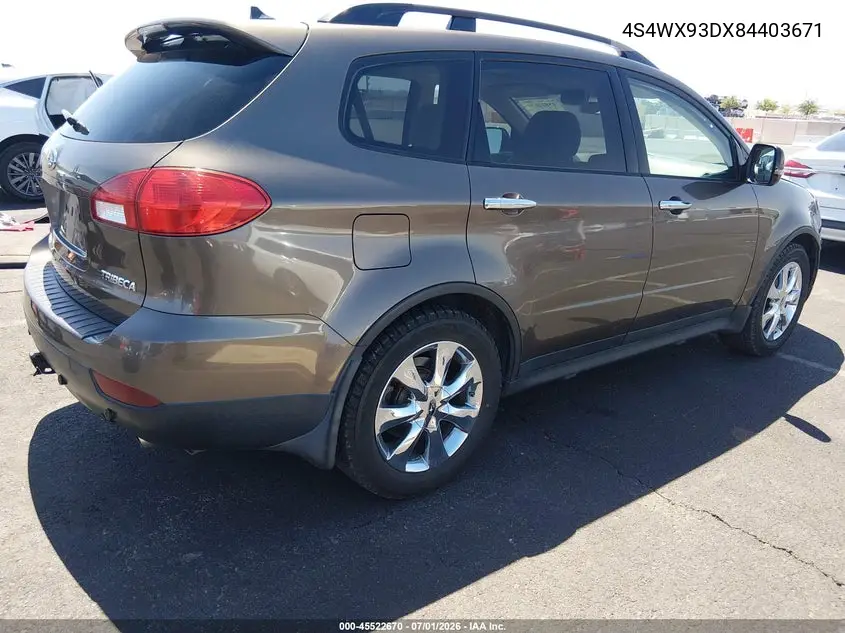 2008 Subaru Tribeca Limited 5-Passenger VIN: 4S4WX93DX84403671 Lot: 45522670
