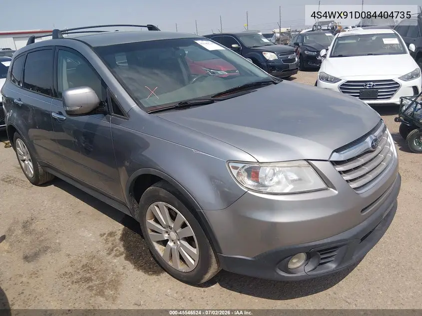 2008 Subaru Tribeca Base 5-Passenger VIN: 4S4WX91D084404735 Lot: 45546524