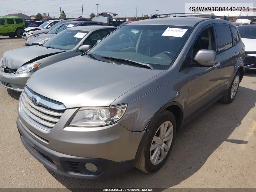 2008 Subaru Tribeca Base 5-Passenger VIN: 4S4WX91D084404735 Lot: 45546524