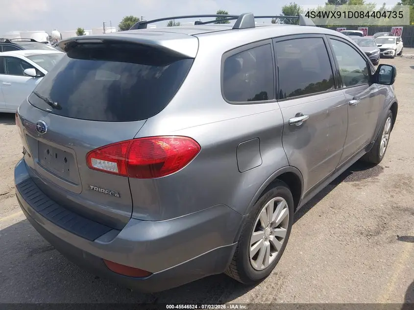 2008 Subaru Tribeca Base 5-Passenger VIN: 4S4WX91D084404735 Lot: 45546524
