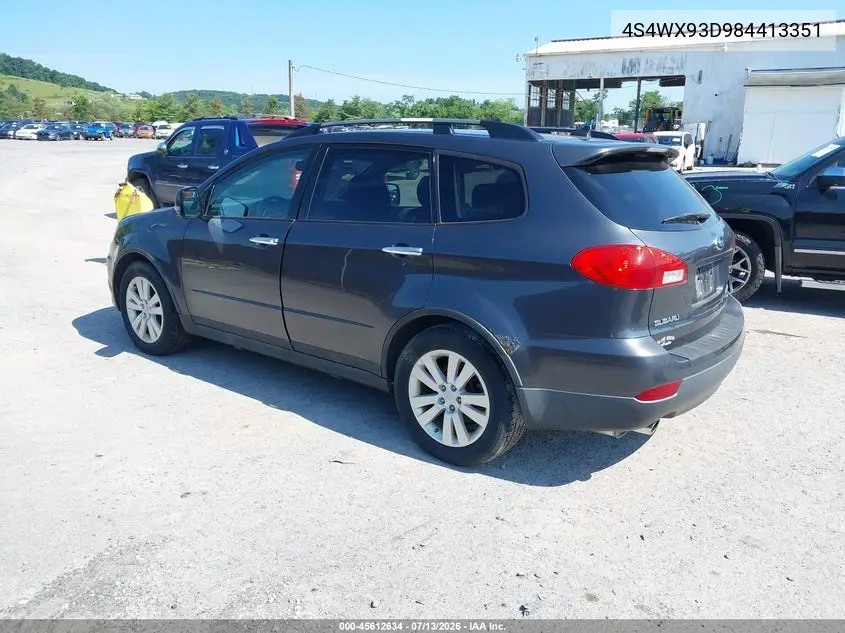 2008 Subaru Tribeca Limited 5-Passenger VIN: 4S4WX93D984413351 Lot: 45612634