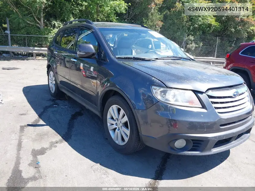 2009 Subaru Tribeca Limited 5-Passenger/Special Edition 5-Passenger VIN: 4S4WX92D594401314 Lot: 45094661