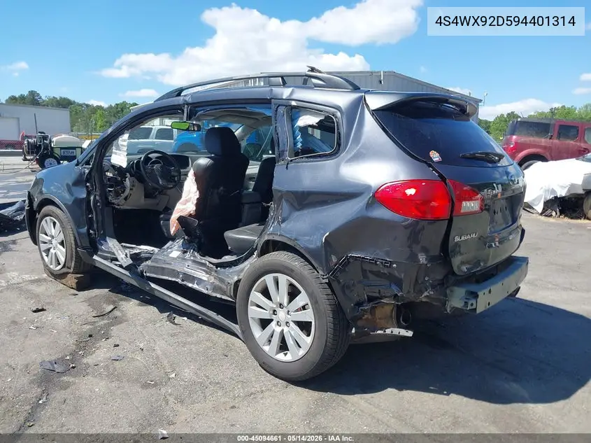 2009 Subaru Tribeca Limited 5-Passenger/Special Edition 5-Passenger VIN: 4S4WX92D594401314 Lot: 45094661