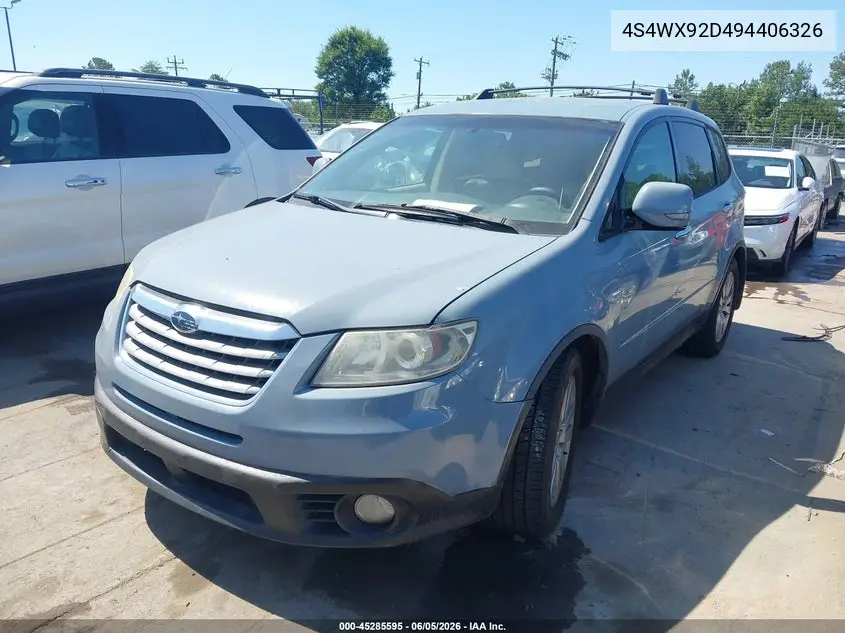2009 Subaru Tribeca Special Edition 5-Passenger VIN: 4S4WX92D494406326 Lot: 45285595