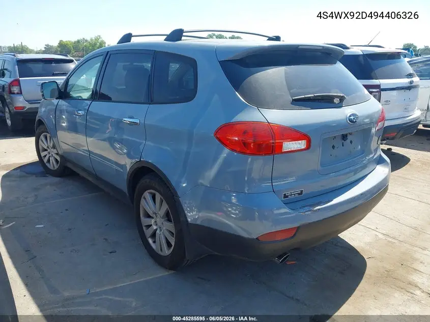 2009 Subaru Tribeca Special Edition 5-Passenger VIN: 4S4WX92D494406326 Lot: 45285595