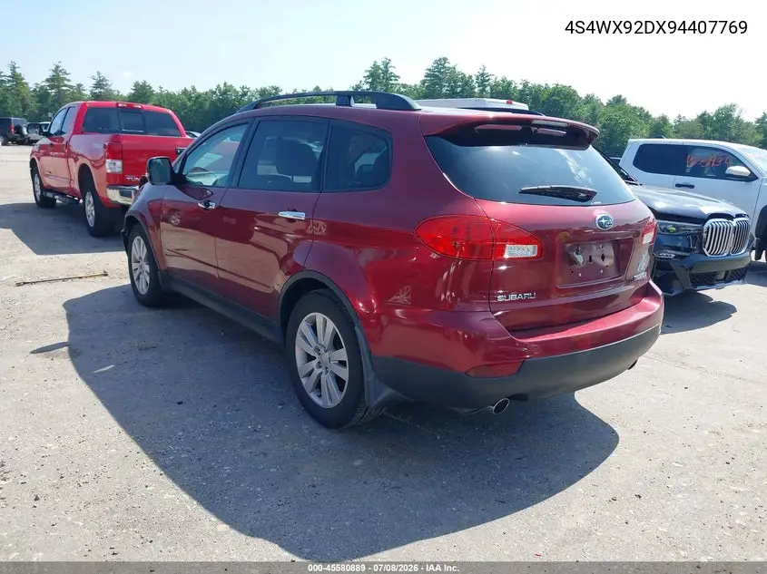 2009 Subaru Tribeca Limited 5-Passenger VIN: 4S4WX92DX94407769 Lot: 45580889