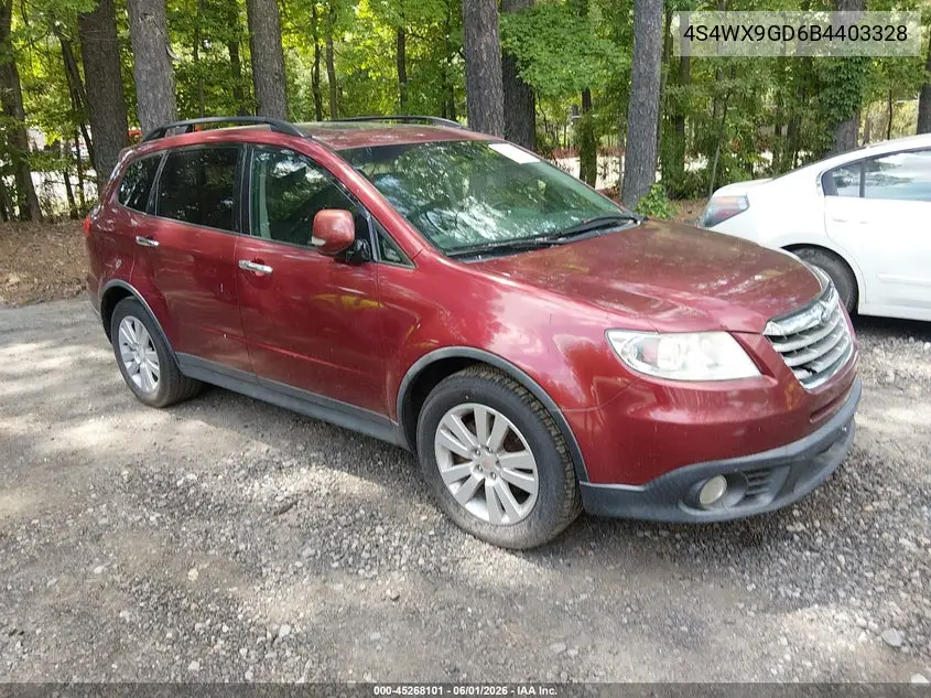 2011 Subaru Tribeca 3.6R Limited VIN: 4S4WX9GD6B4403328 Lot: 45268101
