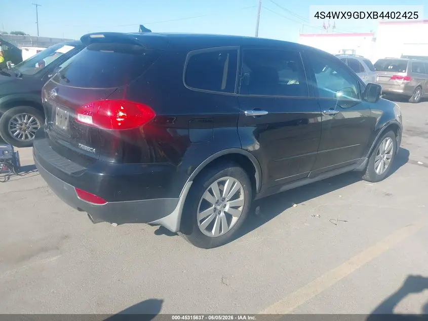 2011 Subaru Tribeca 3.6R Limited VIN: 4S4WX9GDXB4402425 Lot: 45315637