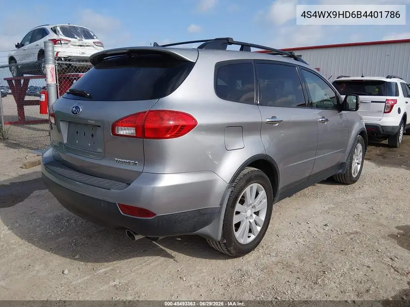 2011 Subaru Tribeca 3.6R Limited VIN: 4S4WX9HD6B4401786 Lot: 45493363