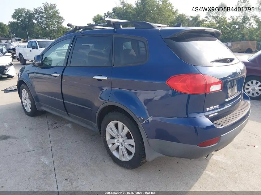 2011 Subaru Tribeca 3.6R Limited VIN: 4S4WX9GD5B4401795 Lot: 45529110
