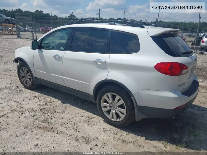 2011 Subaru Tribeca 3.6R Limited VIN: 4S4WX9GD1B4401390 Lot: 45551565