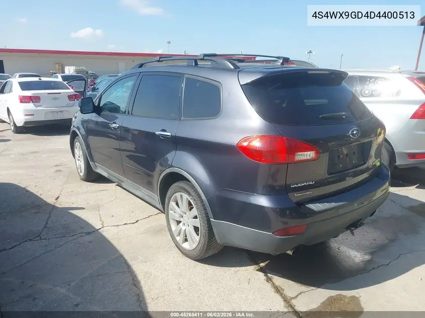 2013 Subaru Tribeca 3.6R Limited VIN: 4S4WX9GD4D4400513 Lot: 45265411