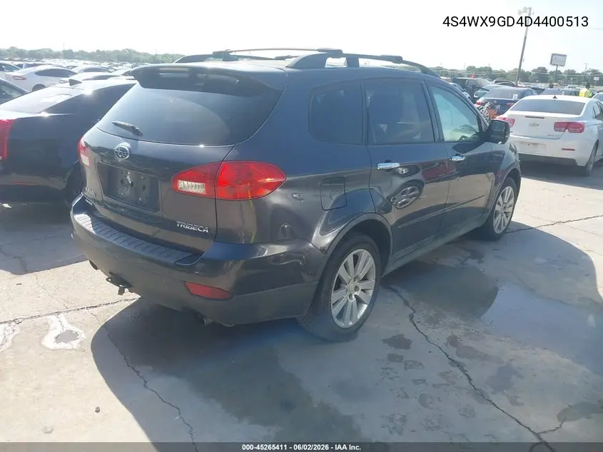 2013 Subaru Tribeca 3.6R Limited VIN: 4S4WX9GD4D4400513 Lot: 45265411