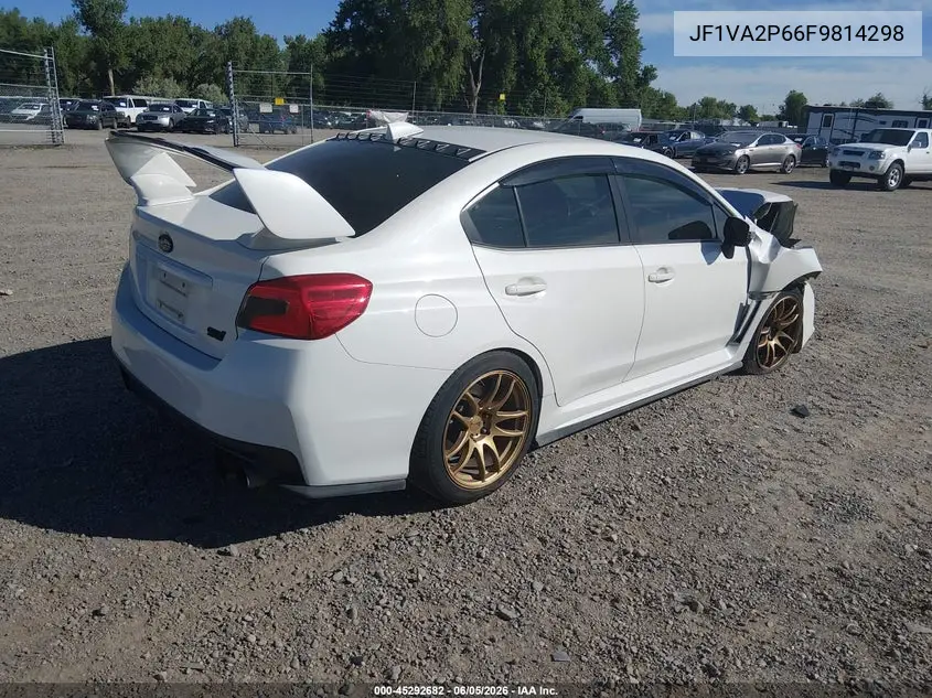 2015 Subaru Wrx Sti VIN: JF1VA2P66F9814298 Lot: 45292682