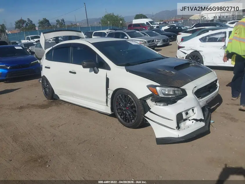 2016 Subaru Wrx Sti VIN: JF1VA2M66G9802710 Lot: 44913522