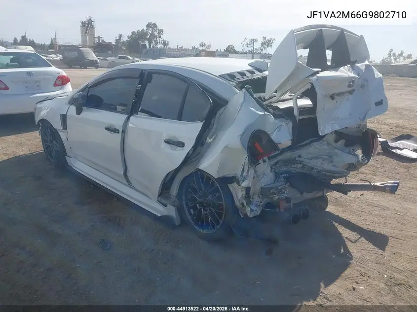 2016 Subaru Wrx Sti VIN: JF1VA2M66G9802710 Lot: 44913522