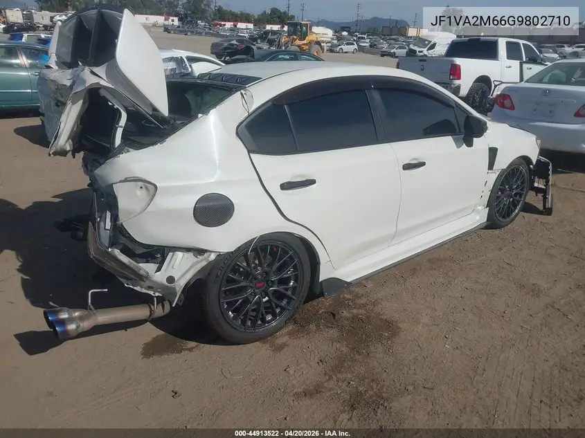 2016 Subaru Wrx Sti VIN: JF1VA2M66G9802710 Lot: 44913522