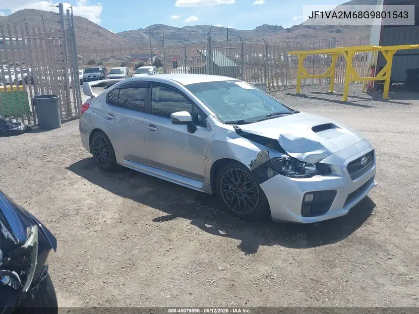 2016 Subaru Wrx Sti VIN: JF1VA2M68G9801543 Lot: 45079596