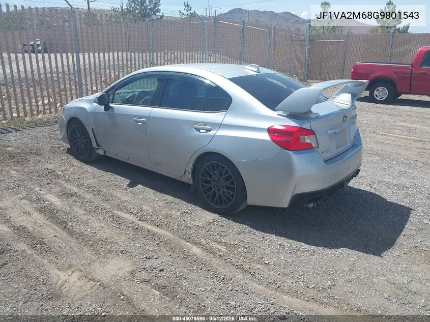 2016 Subaru Wrx Sti VIN: JF1VA2M68G9801543 Lot: 45079596