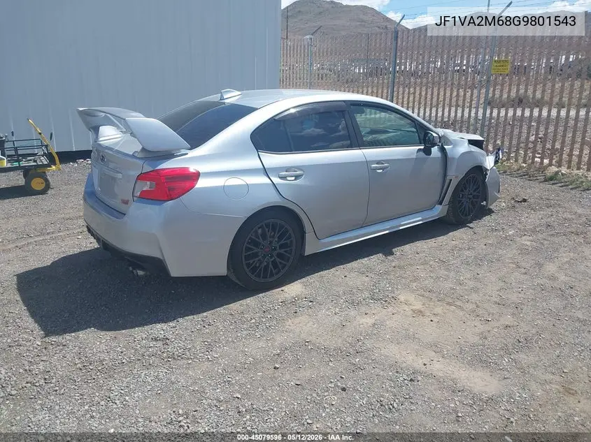 2016 Subaru Wrx Sti VIN: JF1VA2M68G9801543 Lot: 45079596