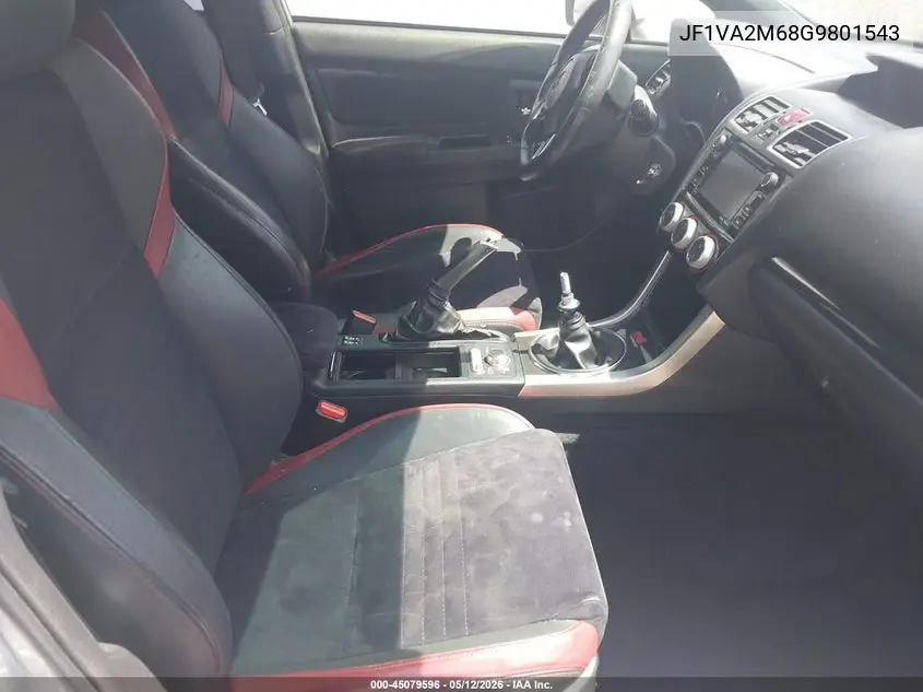 2016 Subaru Wrx Sti VIN: JF1VA2M68G9801543 Lot: 45079596