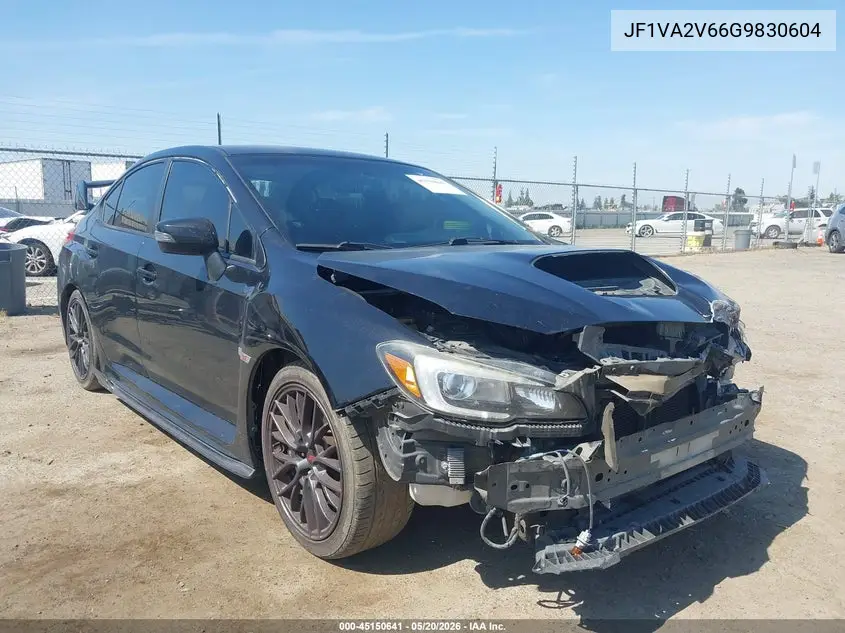 2016 Subaru Wrx Sti VIN: JF1VA2V66G9830604 Lot: 45150641