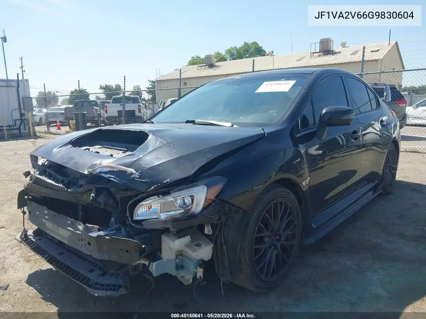 2016 Subaru Wrx Sti VIN: JF1VA2V66G9830604 Lot: 45150641
