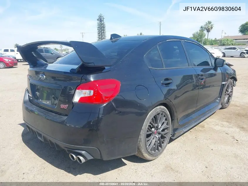 2016 Subaru Wrx Sti VIN: JF1VA2V66G9830604 Lot: 45150641