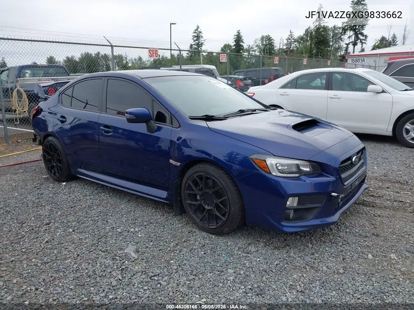 2016 Subaru Wrx Sti Limited VIN: JF1VA2Z6XG9833662 Lot: 45306166