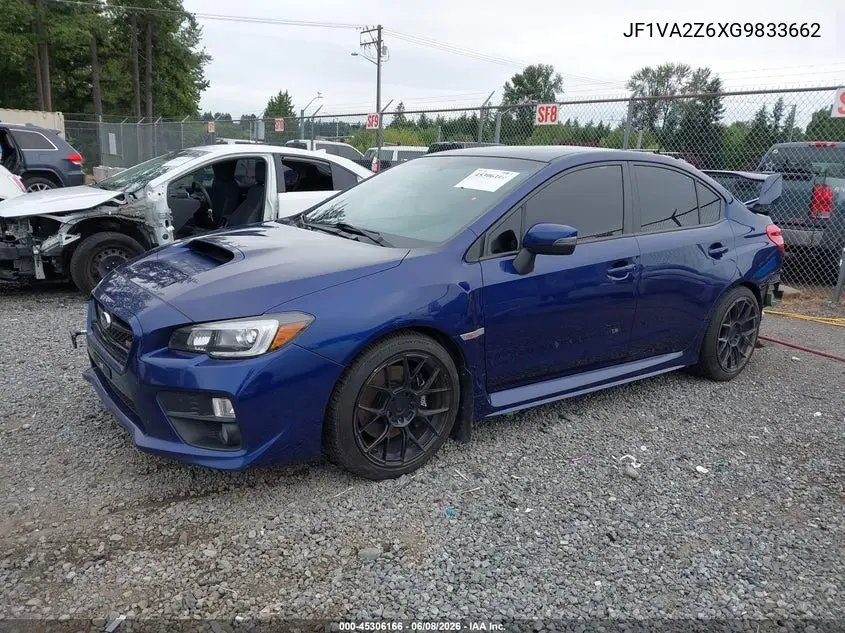 2016 Subaru Wrx Sti Limited VIN: JF1VA2Z6XG9833662 Lot: 45306166