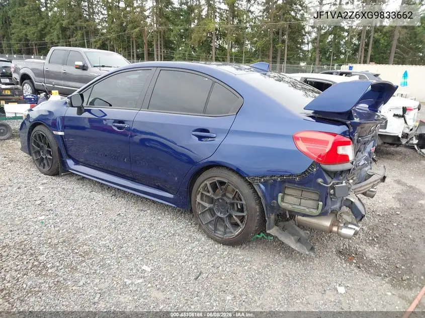 2016 Subaru Wrx Sti Limited VIN: JF1VA2Z6XG9833662 Lot: 45306166