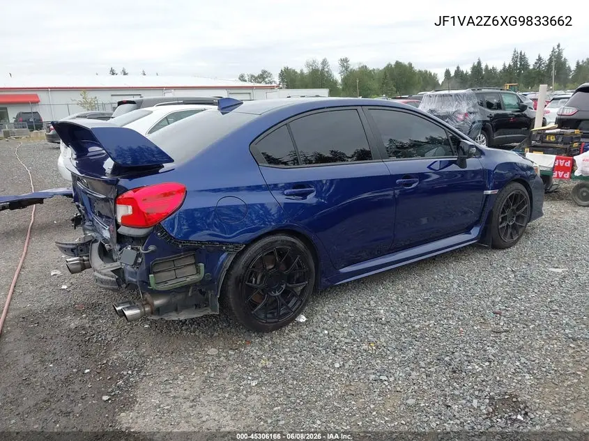 2016 Subaru Wrx Sti Limited VIN: JF1VA2Z6XG9833662 Lot: 45306166
