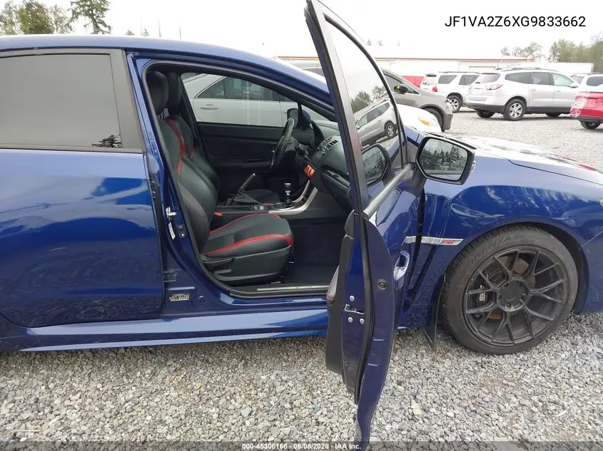 2016 Subaru Wrx Sti Limited VIN: JF1VA2Z6XG9833662 Lot: 45306166