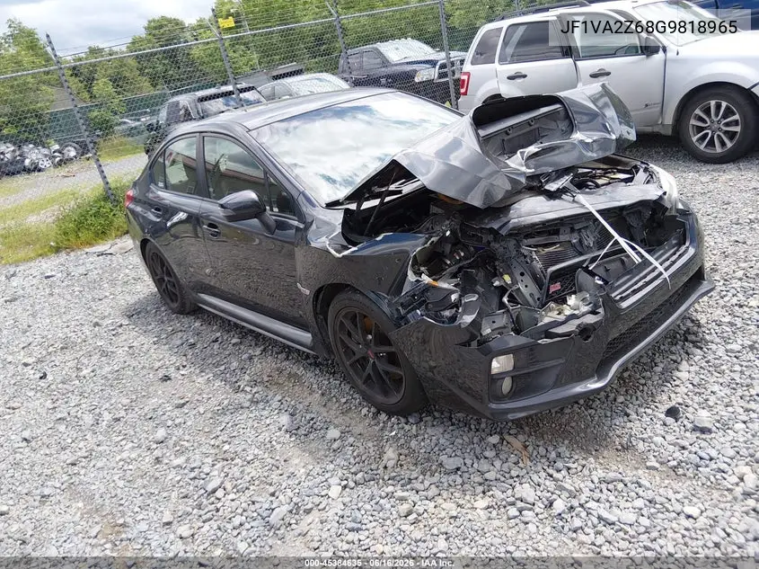 2016 Subaru Wrx Sti Limited VIN: JF1VA2Z68G9818965 Lot: 45384635