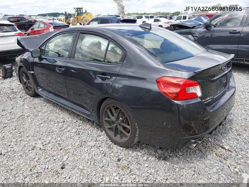 2016 Subaru Wrx Sti Limited VIN: JF1VA2Z68G9818965 Lot: 45384635