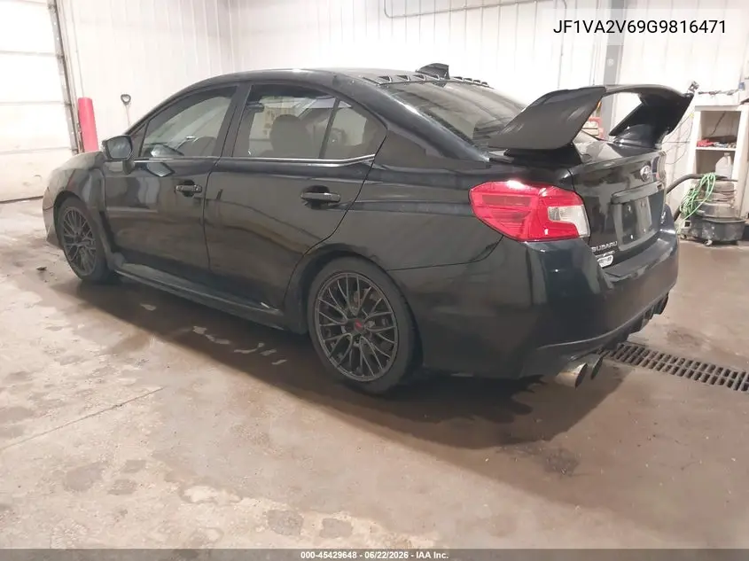 2016 Subaru Wrx Sti VIN: JF1VA2V69G9816471 Lot: 45429648