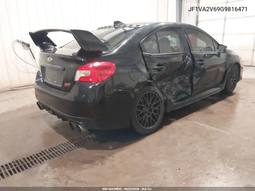2016 Subaru Wrx Sti VIN: JF1VA2V69G9816471 Lot: 45429648