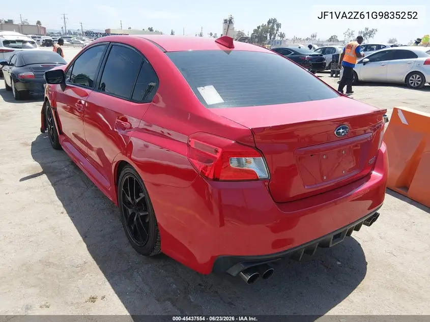 JF1VA2Z61G9835252 2016 Subaru Wrx Sti Limited