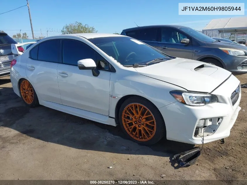2017 Subaru Wrx Sti VIN: JF1VA2M60H9805944 Lot: 38250270