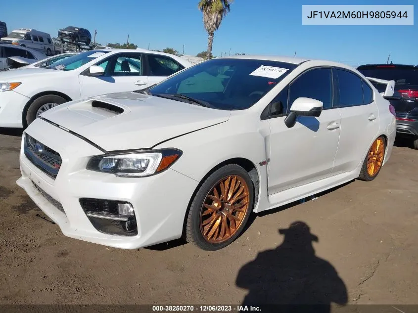 2017 Subaru Wrx Sti VIN: JF1VA2M60H9805944 Lot: 38250270