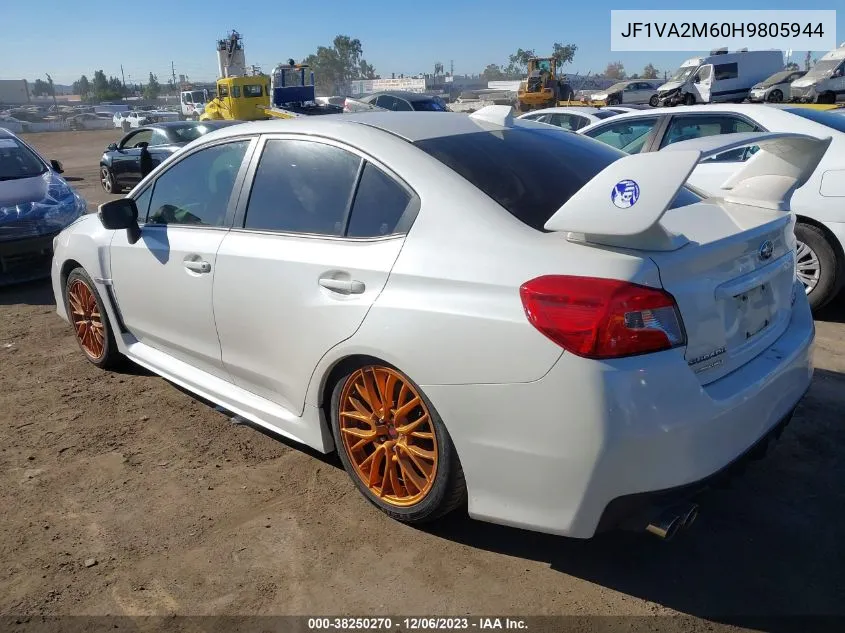 2017 Subaru Wrx Sti VIN: JF1VA2M60H9805944 Lot: 38250270