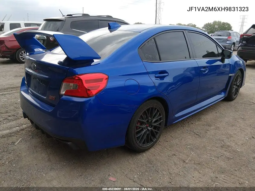 2017 Subaru Wrx Sti VIN: JF1VA2M6XH9831323 Lot: 45239091