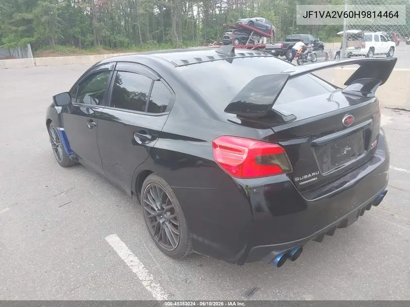 2017 Subaru Wrx Sti VIN: JF1VA2V60H9814464 Lot: 45353024