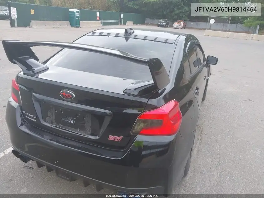 2017 Subaru Wrx Sti VIN: JF1VA2V60H9814464 Lot: 45353024
