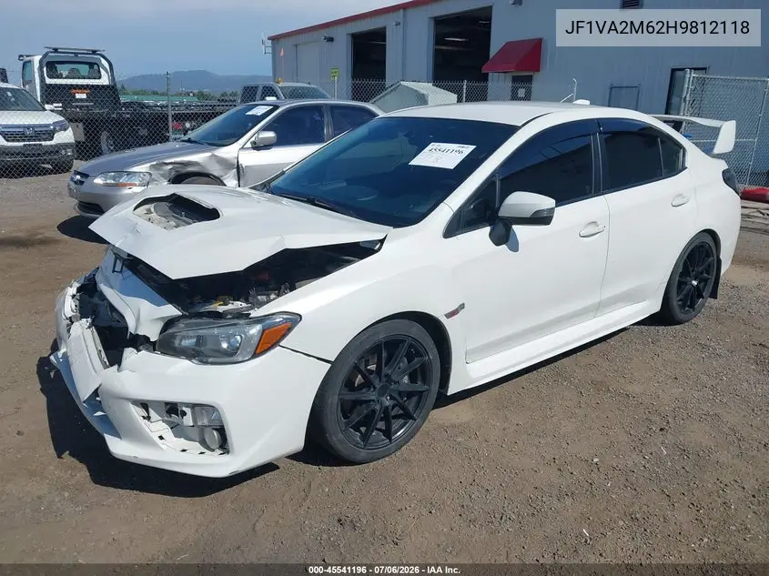 2017 Subaru Wrx Sti VIN: JF1VA2M62H9812118 Lot: 45541196