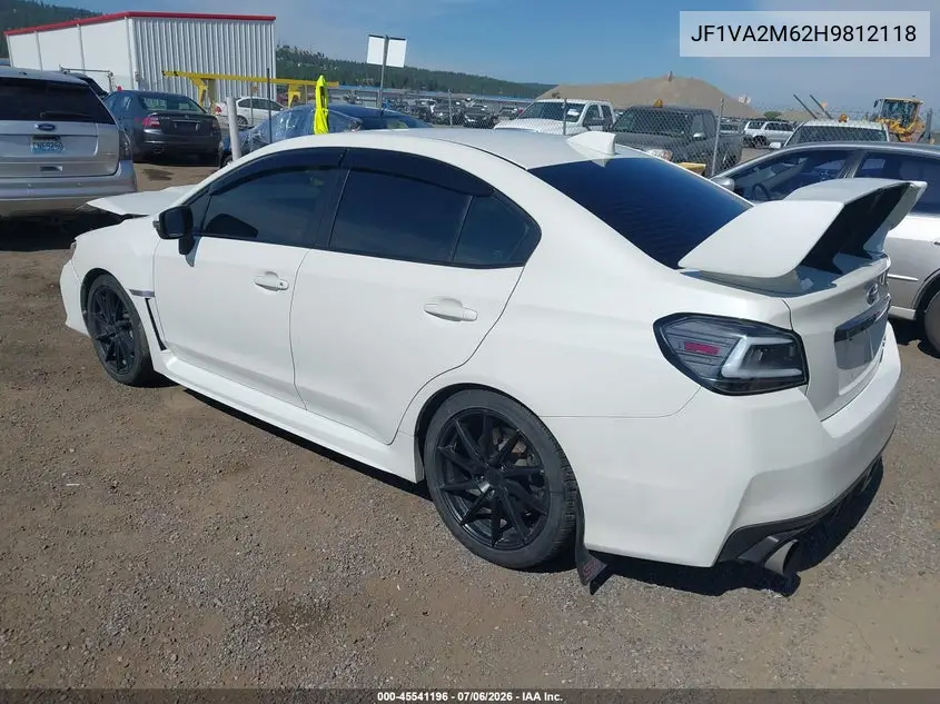 2017 Subaru Wrx Sti VIN: JF1VA2M62H9812118 Lot: 45541196