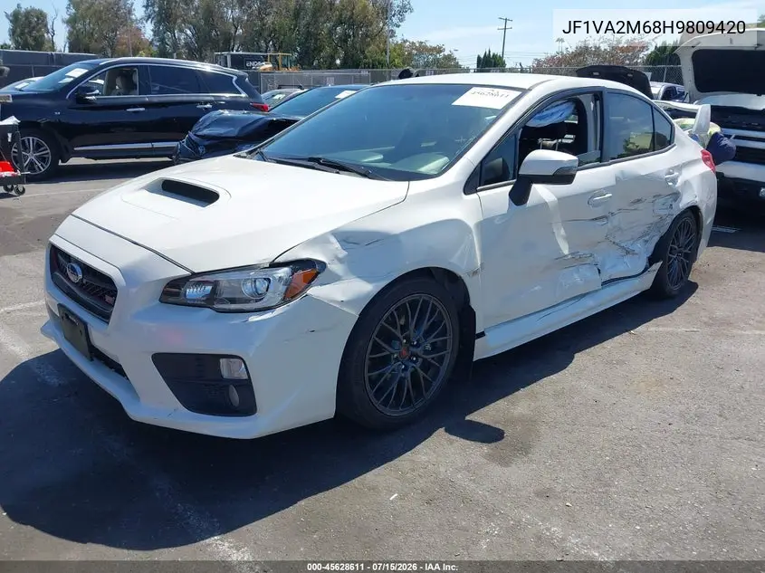 2017 Subaru Wrx Sti VIN: JF1VA2M68H9809420 Lot: 45628611